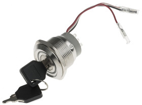 Wyłącznik kluczykowy IP40, DPDT, 5 A 3-Way, -20 → +55°C