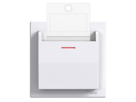 ASFORA Wyłącznik hotelowy (mechaniczny) biały z ramką EPH6200121 SCHNEIDER ELECTRIC