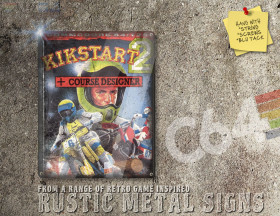 Chic Commodore 64 Game Kickstart 2 Box Artwork Metal Sign [628]