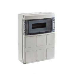 IP65 Rozdzielnica budowlana 1x12 STAR (1500V DC) z otworami na gniazda przemysłowe