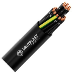 Przewód sterowniczy prądowy DPCFlex 500 FR BK 300/500V 3x2,5 linka do ziemi Drutplast 100m