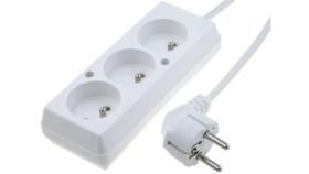 Przedłużacz 3-Gniazda Z/U 10A 4M /Omy 3X1/ Biały Ps-370