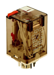 Przekaźnik mocy 230V ac 3PDT Hongfa Europe GMBH 2.7W, Wciskane 6800Ω Wciskane