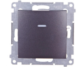 Simon 54 Przycisk pojedynczy z podświetleniem antracyt DP1AL.01/48