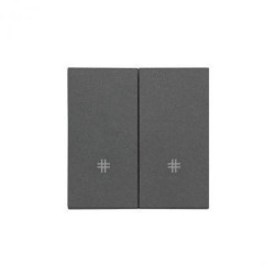 Simon 55 Klawisz podwójny z piktogramami krzyżowymi do: SW7/2M, SW6/2WM Grafitowy mat TKW7/2/116