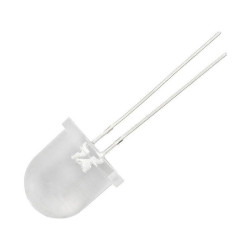 Dioda LED 12mm niebieska migająca S.J. clear