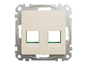 SEDNA DESIGN & ELEMENTS Płytka czołowa 2xRJ45 do 5e-6UTP Systimax beż SDD112443C SCHNEIDER ELECTRIC