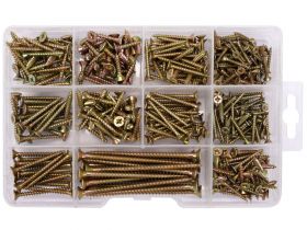 Zestaw 370 sztuk wkrętów do drewna