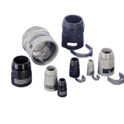 Łącznik do kanałów kablowych PMA gwint PG09 10mm Złączka elastyczna Poliamid 6 Szary