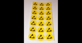ESD labels 25mm round 500 pack