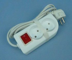 PS-2xGN+WYŁ. 2,0mb PRZEDŁUŻACZ BEZ UZIE