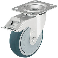 Blickle 294926 LE-PTH 100K-FI Pressed Steel Locking Swivel Castor Ø 100mm