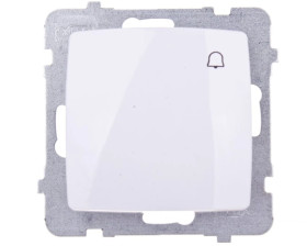 KARO Przycisk /dzwonek/ biały ŁP-6S/m/00