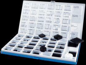 10037148 FISCHER SMD heat sink BOX, 129 piece