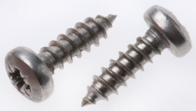 Wkręt samogwintujący długość 9.5mm Stal nierdzewna łeb Stożek, Zwykłe końcówka Pozi