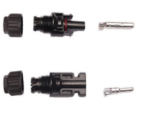 Komplet złącz MC4 (męskie + żeńskie) do łączenia modułów fotowoltaicznych. Złącze solarne MC4