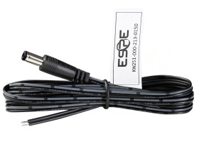 Kabel przewód DC dwużyłowy 2x0,52mm² wtyk 2,5x5,5 mm | 3m