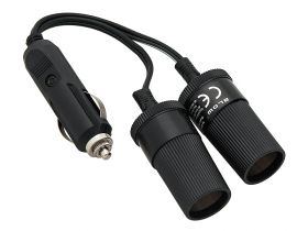 Rozgałęziacz gniazda zapalniczki 2 GNIAZDA + KABEL