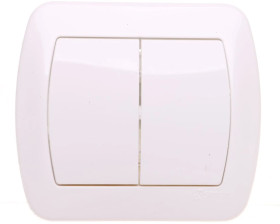 Simon Akord Łącznik schodowy podwójny z podświetleniem biały AW6/2L/11