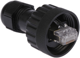 Złącze RJ45 Męski Złącze RJ45 Montaż na kablu Cat5e Brad from Molex, proste 8-żyłowe