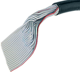 Kabel taśmowy 60-żyłowy raster 1.27mm Okrągły, AWG 28 AWG Nieekranowany 7 HARTING 76,2 mm -20→ +105 °C