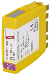 Ochrona przeciwprzepięciowa 127 V AC, 180 V DC na szynę DIN Dehn Ogranicznik przepięć odgromowych 20kA