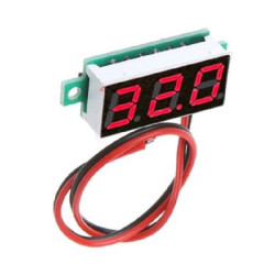 Woltomierz DC 3-30V Czerwony