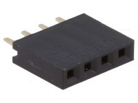 PS-04S/2 Gniazdo PS do druku 4 pin (do listew PH 2.54) , jednorzędowe, proste - kpl. 2 szt.