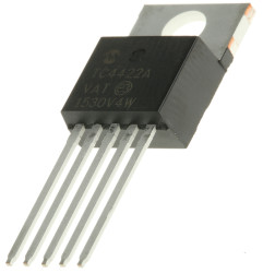 Sterownik bramki MOSFET 5-pinowy 10 A TO-220 TC4422AVAT CMOS, TTL 18V