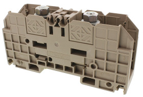 Zacisk śrubowy Weidmuller poziomy: Pojedynczy 14 → 2AWGŚruba WFF 125A 1 kV