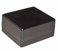 KM-2A Obudowa z tworzywa KM2A wymiary: 48x42x22mm - czarna - ABS
