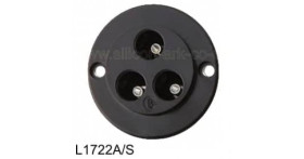 L1722A/S 10Amp 3pin panel socket - Belling Lee