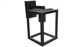 Ogrodowa Oprawa Elewacyjna Kinkiet Gaja S Black E27 Czarny Ip44 Edo777370