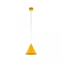 Lampa wisząca metalowy klosz w kształcie stożka CONO E27 kolor żółty 10077 TK Lighting