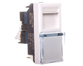 AXOLUTE Gniazdo komputerowe pojedyncze RJ45 białe HD4279C6
