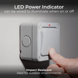 BG WP12 Nexus Storm IP66 Weatherproof Single Switch, 20AX 2 Way