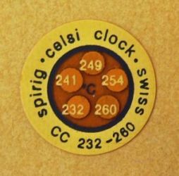 CelsiClock-znacznik temperatury, samoprzylepna etykieta termoczułaCC-232/260, 232°C - 260°C, 5 temperatur, opakowanie 10 etykiet