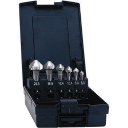 Exact 05527 HSS Countersink 90&#xB0; DIN 335 C 6.3-20.5mm Set Of 6