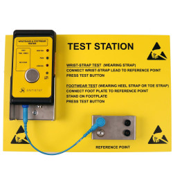 Antistat 093-0019 Wristband Tester - Complete With Wallmount &amp; Foot Plate 9V