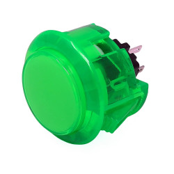 Arcade Button - 30mm Translucent Bright Green