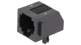 Gniazdo Rj11 4-Pin Kat 3 Ekranowane,Niskoprofilowe Na Pcb 5555163-2
