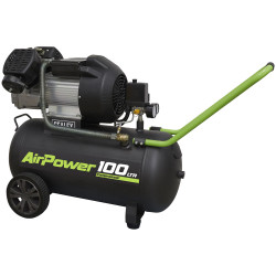 Sealey SAC10030VE Air Compressor 100L V-Twin Direct Drive 3hp
