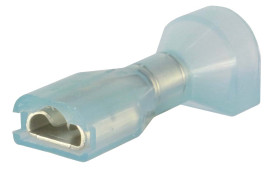 Konektor płaski Żeński 0.8 x 4.75mm 1,5 → 2,5 mm², 16 → 14 AWG długość 23mm Izolacja: Izolowane Cyna