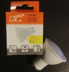 Żarówka LEDOWA 7W GU10 biała ciepła