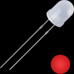 2111O172 LED, 5 mm wired, red, 700 mcd, 30°