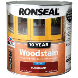 Ronseal 38674 10 Year Woodstain Mahogany 750ml