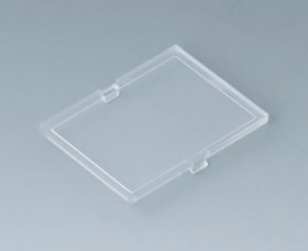 Front plate, PC, (W x H) 32 x 42 mm, transparent, B6801200