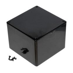 1591VSBK Hammond Multipurpose Black GPABS Enclosure 120 x 120 x 94mm