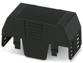 Upper part of housing, ABS/PC, (W x H x D) 35.1 x 74.65 x 36.95 mm, black, for enclosure, 1074849