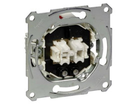 MERTEN Wyłącznik podwójny świecznikowy z podświetleniem podtynkowy zaciski bezśrubowe 250V 10A MTN3135-0000 SCHNEIDER ELECTRIC